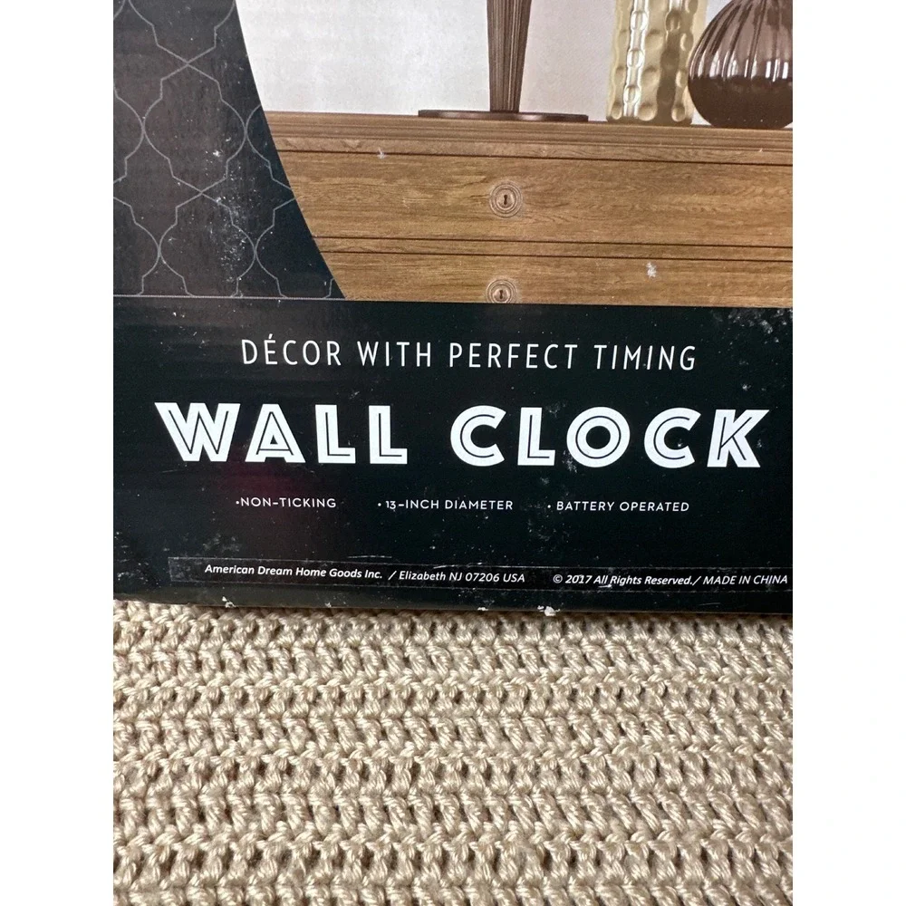 American Dream Decor Gallery Banana Wall Clock Yellow 13 Inch Non Ticking 567